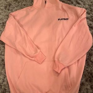 Playboy light pink oversized hoodie